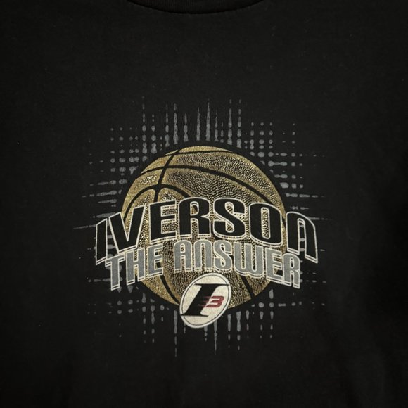 Iverson The Answer Reebok Vintage T-Shirt Size L - Picture 2 of 4